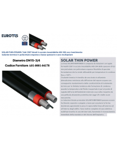 TUBO EUROTIS SOLAR-PRESS DOPPIO INOX 304 DN15 PREZZO A ML.