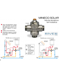VALVOLA DEVIATRICE TERMOSTATI 3/4 A PUNTO FISSO 45° R00401
