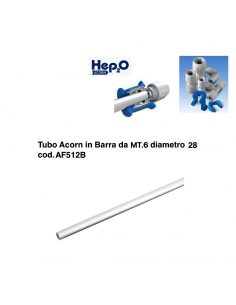 TUBO ACORN IN BARRA DA MT.6 DIAMETRO 28