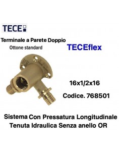 GOMITO DOPPIO CON STAFFA TECEflex F.1/2X16x16