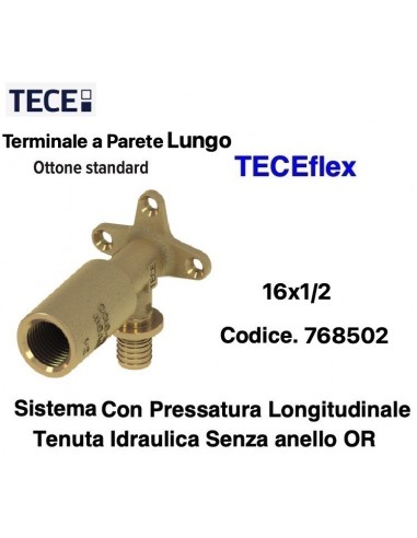 GOMITO LUNGO CON STAFFA TECEflex F.16X1/2
