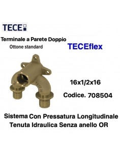 TERMINALE A PARETE DOPPIO TECEflex F.16X1/2X16