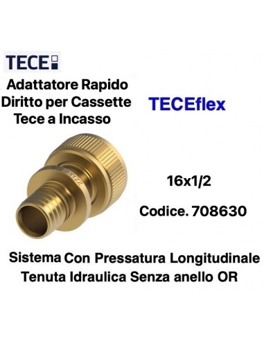 TECEflex Gerade Verschraubung 1/2X16 für...