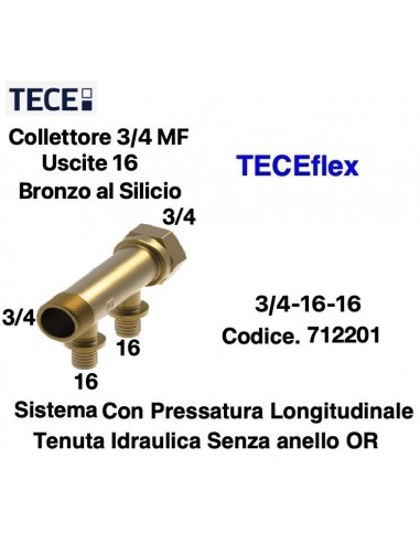 COLLETTORE TECEflex 3/4X16X16 MF