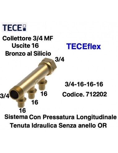 TECEflex Verteiler 3/4X16X16X16 MF