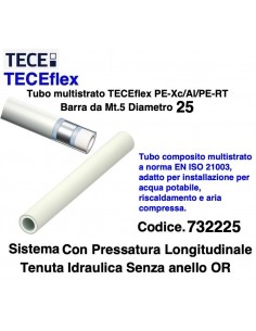 TECEflex ROHR NAKT IN STANGE DURCHMESSER 25 MT.5