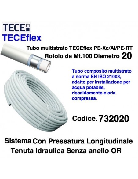 TECEflex ROHR NACKT AUF ROLLE DURCHMESSER 20