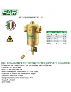 DEFANGATORE FAR DIAMETRO 1.1/2 MAGNETICO