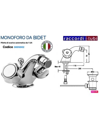 TRADITIONELLES EINLOCH-BIDET-ARMATUR-GRUPPE AUS...