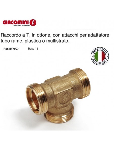 RACCORDO A TE INTERMEDIO R564R BASE 16