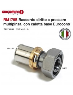 RACCORDO MULTISTRATO EUROCONO 16X2