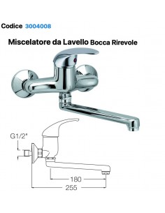 MISCELATORE LAVELLO A PARETE DESIA