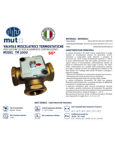 ANTIKONDENSATIONS-MISCHVENTIL 3000-G1-55°