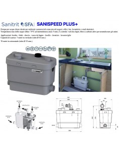 SANISPEED SILENCE PLUS ZERKLEINERUNGSPUMPE FÜR KLARWASSER
