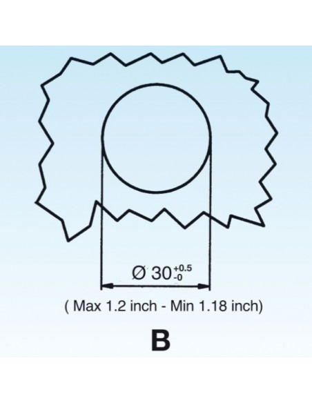 PILETTA LIRA BASKET 3"1/2X1.1/2 MIT SCHWENKSTOPFEN