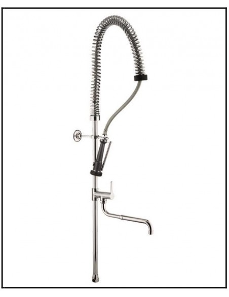 GRUPPO DOCCIA PRELAVAGGIO CONRUBINETTO FISSAGGIO A MURO H900