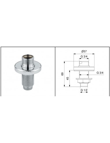 BASISPLATTE FÜR DIE BEFESTIGUNG IDRAL AUF...