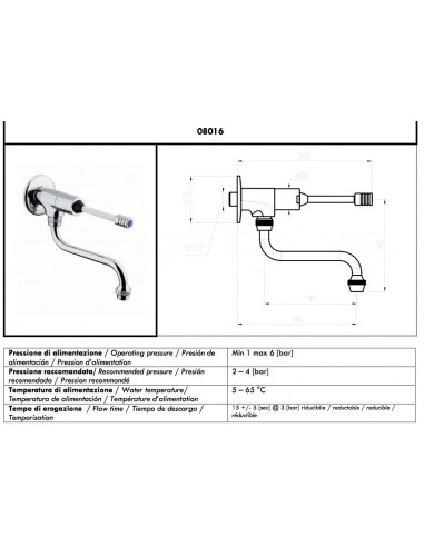 RUBINETTO IDRAL LEVA CLINICA 1/2 08016