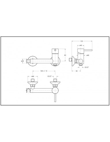 MICSCELATORE MONOCOMANDO IDRAL 02405/LN