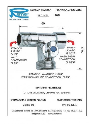 RUBIN.A TRE VIE LAVAT.1/2 260 REMER