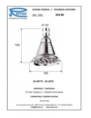 REMER BELL DUSCHKOPF 359BE