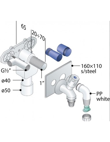 SIFONE INCASSO TEA KIT DOLBY ART.6107.501.4