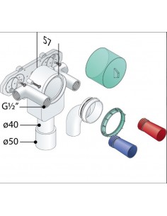SIFON EINBAU SET TEA ESCUNDIDO 2