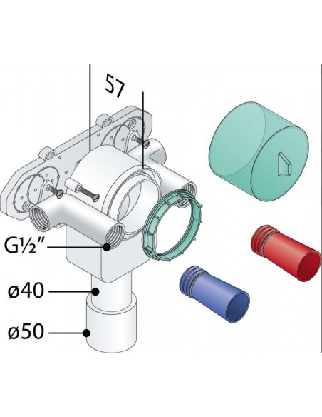 SIFON EINBAU SET TEA ESCUNDIDO