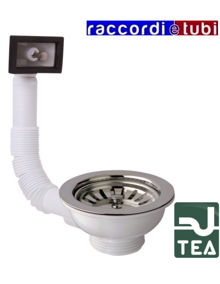 TEA ABFLUSS SIEB FÜR SPÜLE KORB 3"1/2X1.1/2 MIT ÜBERLAUF ART.133.605.6