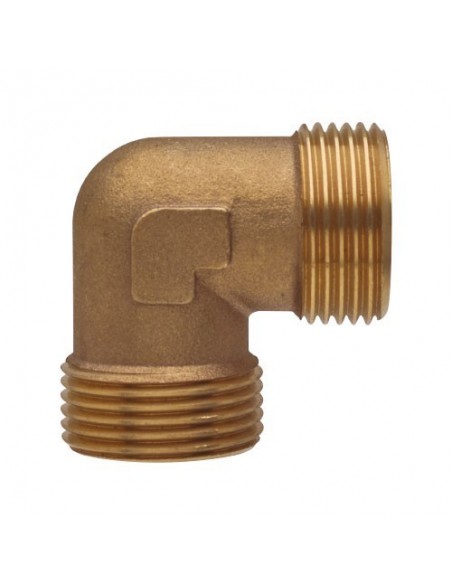 GOMITO OTTONE MASCHIO MASCHIO DIAMETRO 1.1/4