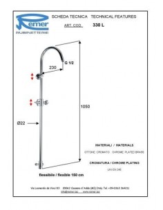 DUSCHSÄULE MIT UMSCHALTER 330L 2