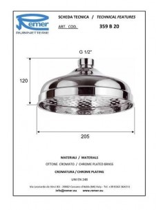 SOFFIONE REMER A PIOGGIA DIA.200 2