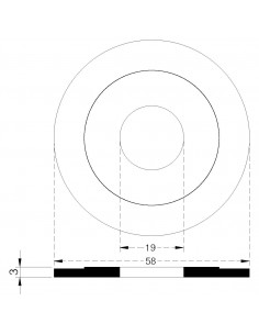 STUFEN-DICHTUNG 58X18X3 2