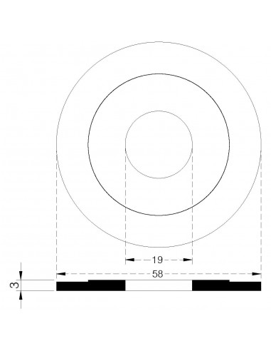 STUFEN-DICHTUNG 58X18X3
