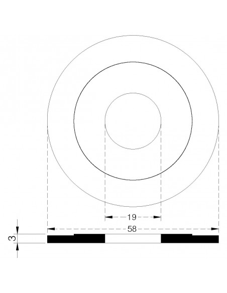 STUFEN-DICHTUNG 58X18X3
