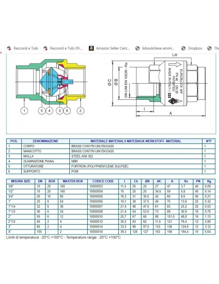 VALVOLA DI RITEGNO D.21/2''