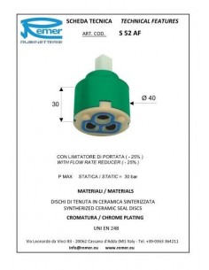 CARTUCCIA REMER S52AF DIAM.40 2