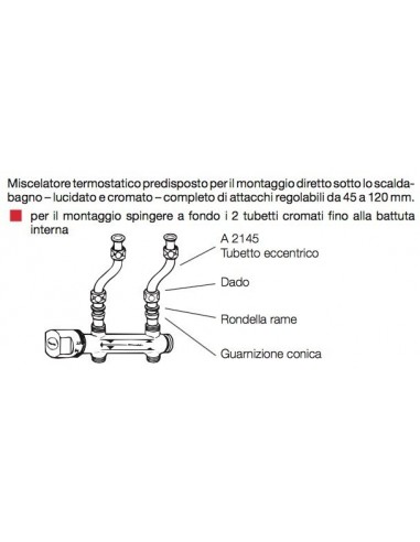 MISCELATORE MINICASTOR TERMOSTATICO SOTTOBOILER