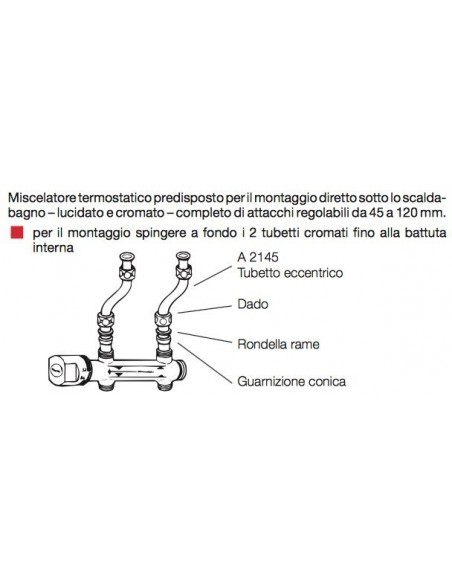 MISCELATORE MINICASTOR TERMOSTATICO SOTTOBOILER
