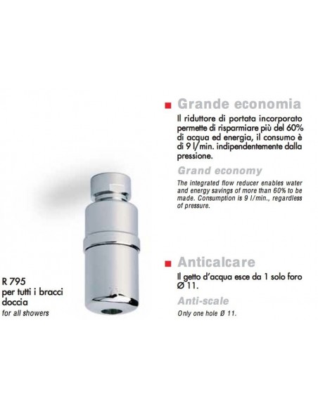 SOFFIONE DOCCIA RIVER R795