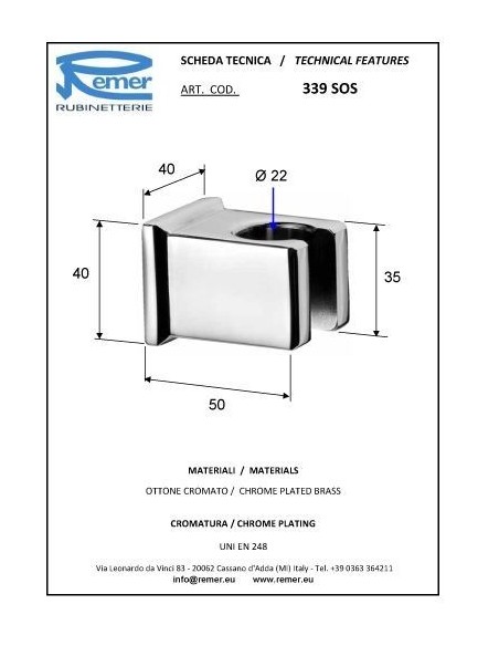 SUPPORT.REMER  PER FLESS.339SOS