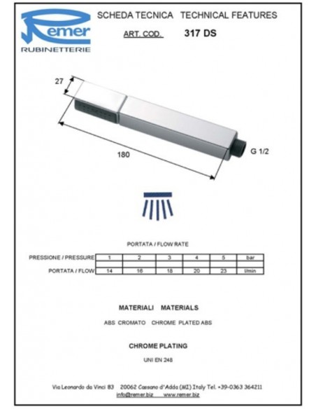 DOCCETTA  REMER A UN GETTO IN  ABS 317 DS