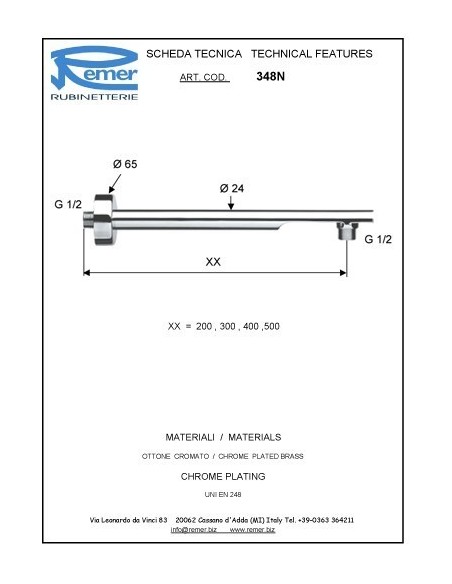 DUSCHARM MINIMAL ARM CM.40 348N