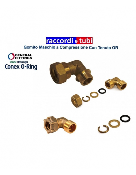 GOMITO OTTONE CON OR MASCHIO DIAMETRO 1/8X6