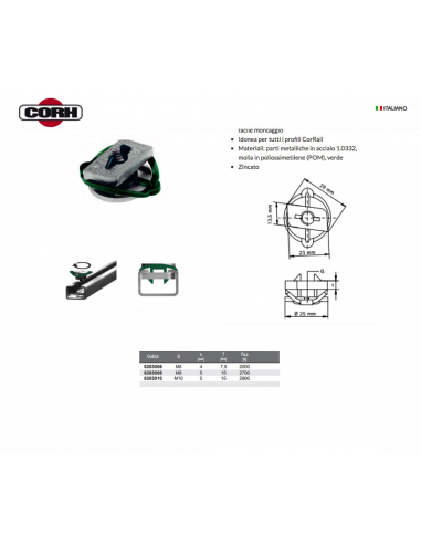 GLEITMUTTER CORH M10