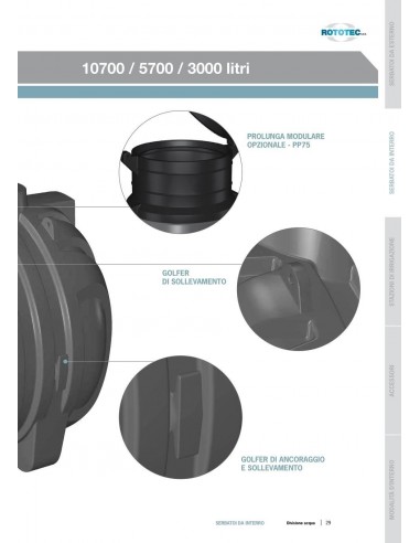 PROLUNGA PER SERBATOI CORUGATI DA INTERRO ROTOTEC