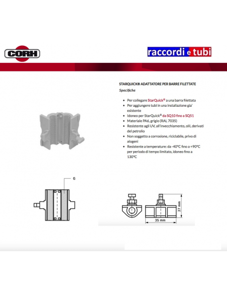 STARQUICK M6 ADAPTER GEWINDESTANGE