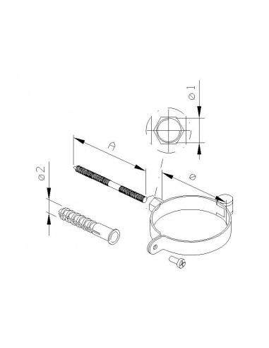 COLLARE FERMATUBO ZINCATO DIAMETRO 3/8