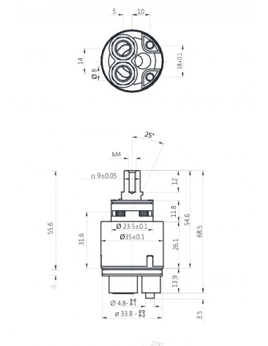 KERAMIKKARTUSCHE KEROX MIX K35B 818000PBK35B