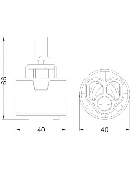 KERAMIK-KARTUSCHE HYDROPLAST G 40 818000PBHPG40